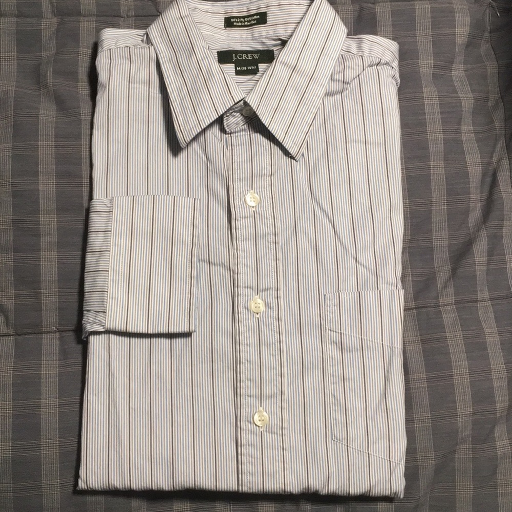 J. Crew 2-Ply 100% Cotton Shirt - M